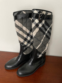 Authentic Burberry rain boots.
