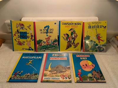SPIROU + FANTASIO - NUMÉROS 1 À 6 + 8  (1970-1974) + 20 (1976), View more