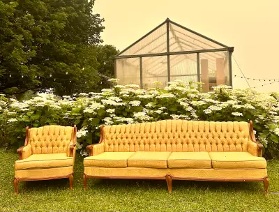 vintage sofa and chair set, View more