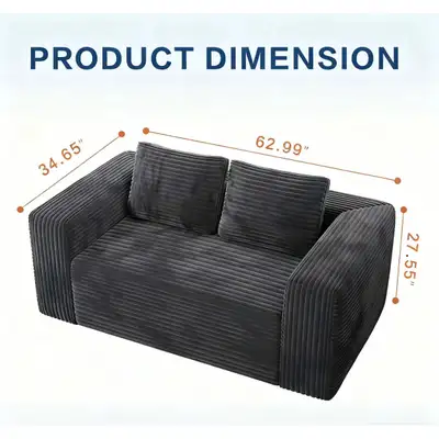 Brand New 63" Compressed 2-seater Loveseat Sofa Special $299, View more
