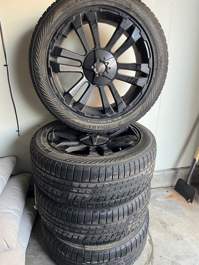 20” rims and 255/50r20 winter tires for sale Tires & Rims Calgary