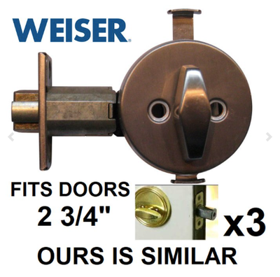 3 Weiser Modern Electric Deadbolt - Antique Brass- NEW, View more