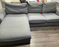 IKEA kivik couch with chaise 