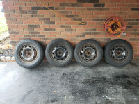Bridgestone Blizzak Winter Tires on Rims 