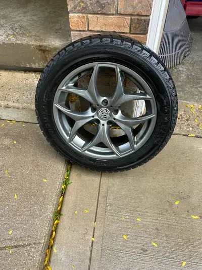 19”Yokohama ice guard winter tires. Studless, 255/50R19 Tubeless steel belted radial. Gun metal allo...