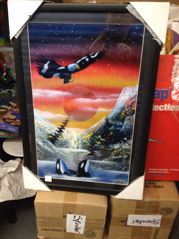 BEAUTIFULLY FRAMED & SIGNED WEST COAST NATIVE ART in Arts & Collectibles in Cape Breton