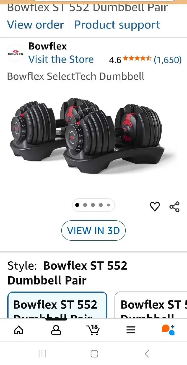 Bowflex adjustable dumbbells65561358199427120