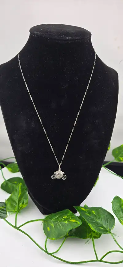 Charmed Aroma CINDERELLA Carriage Sterling Silver Necklace (#749, View more