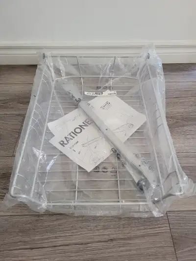 IKEA RATIONELL VARIERA sliding double stainless shelf(New), View more