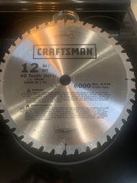 Craftsman 12 inch 40 Tooth Mitre Saw Blade