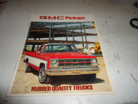 1980 GMC Pickups Dealer Sales Brochure. NOS. Can Mail in Canada