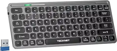 Mini Keyboard – TechFam | Bluetooth & 2.4GHz Wireless – New, View more