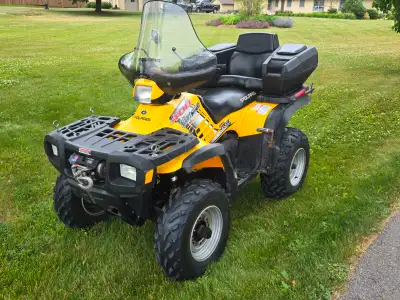 2004 Polaris 400 Sportsman Atv. Includes helmet, winch, and snow plow. $4500 OBO. Call 365-688-1566...