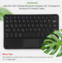 Ultra Slim Mini Touchpad Keyboard