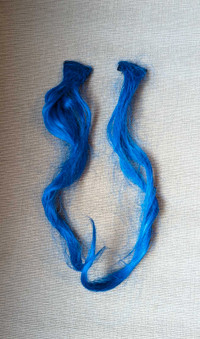 Blue Hair Extensions with Hair Clips 