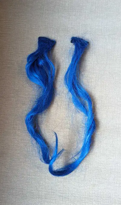 Blue Hair Extensions with Hair Clips , View more