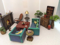 BARBIE Doll 1:6 Scale Living Room Furniture Diorama