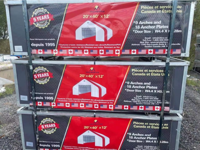 Abri de Stockage Peak 20'x40'x12' (PVC 450g) in Other in Longueuil / South Shore - Image 3