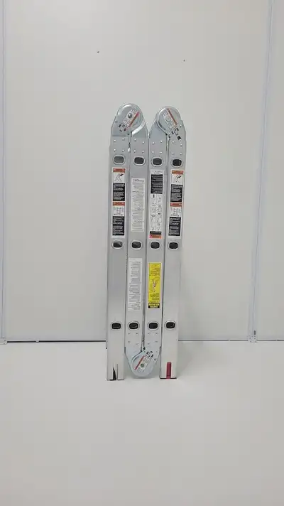 Versatile and sturdy, the Mastercraft 12 ft Flexi Ladder adjusts to multiple positions for home proj...