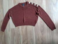 WOMEN'S URBAN HERITAGE CROPPED SWEATER - SIZE SMALL