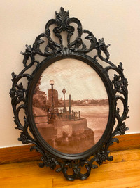 Picture Frame 33"H x 23"W Plastic Oval Decorative.