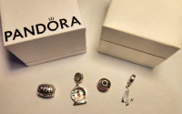 Pandora charms and earrings