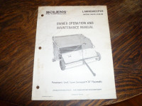 Bolens 18622-01, 02 Lawnsweeper Owners Operation Manual