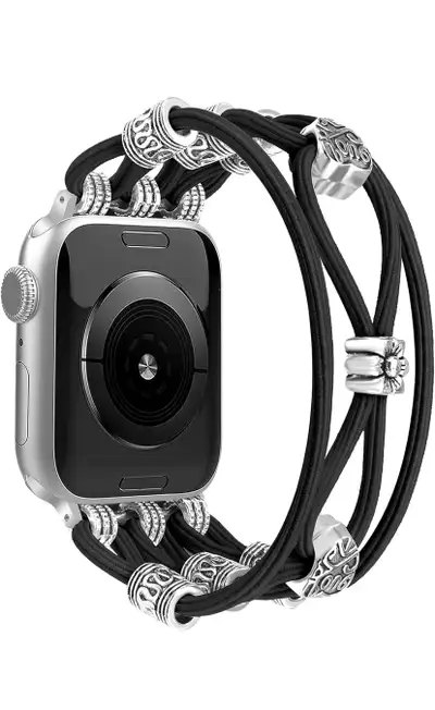 Newlibery Beaded Bracelet Compatible with Apple Watch Band 40mm , View more