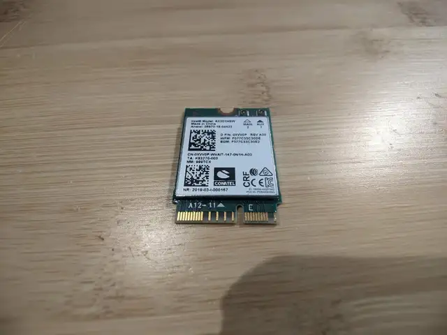 Intel AX201NGW Wireless Card456524837401415680