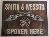 Smith & Wesson Guns And Ammunition Metal signs