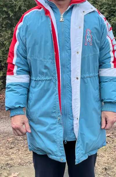 Houston Oilers Vintage Collectors Coat Large, View more