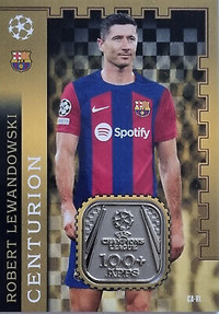 2023/2024 Match Attax - Lewandowski Centurion Card