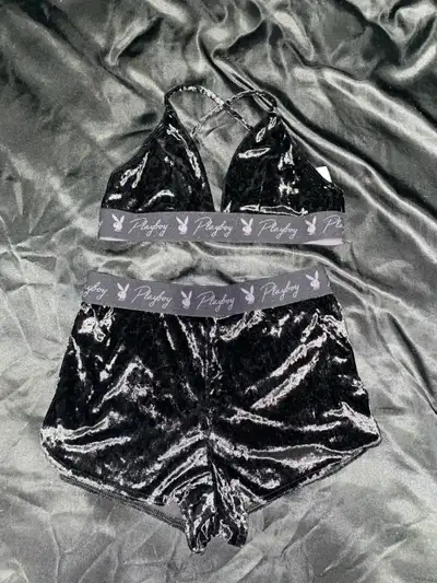 playboy pj set - black, View more