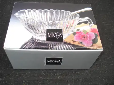Mikasa crystal gravy boat, View more