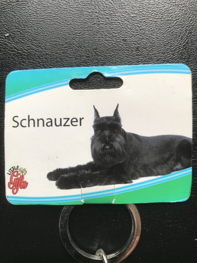 New, “Schnauzer” 3D Metal Dog Keychain in Arts & Collectibles in Bedford