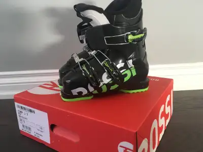 Rossignol Comp J3 20.5 size 1 downhill ski boots Black Excellent, View more