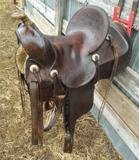 Vintage High Back Saddle.
