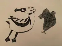 Inuit Art - etching