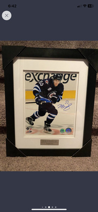 Mark Scheifele autographed framed picture w/ AJ sports world COA
