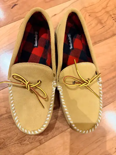 Brand new Timberland man size 8 moccasin slippers, View more