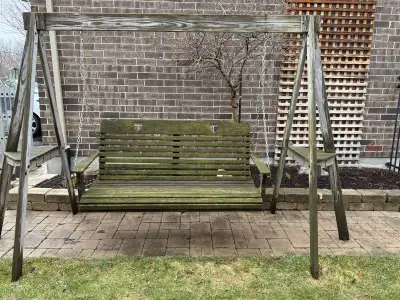 Wood bench swing, View more