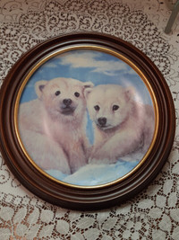 Polar Bear Cubs Collector Plate