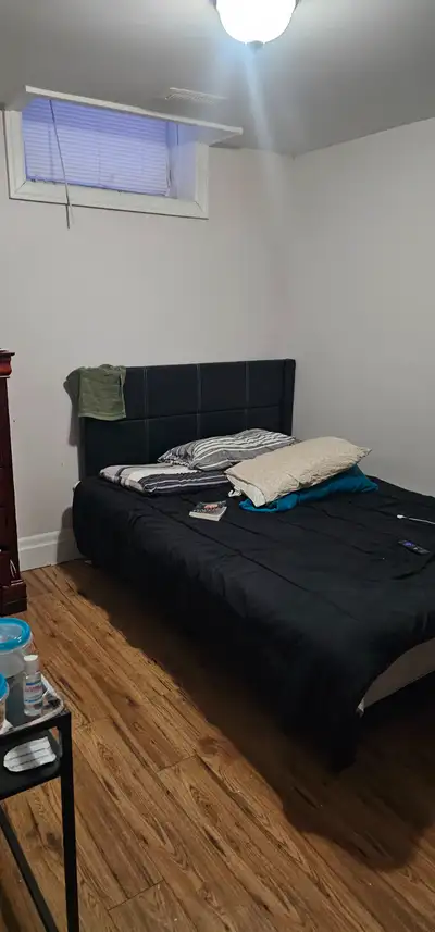 One private furnished room for rent in August, rent 800. Close to Victoria Park subway, renovated, n...