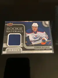 Connor Mcdavid jersey patch rookie card mint condition