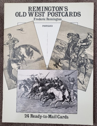 FREDERIC REMINGTON OLD WEST POSTCARDS - 24 Ready To Use