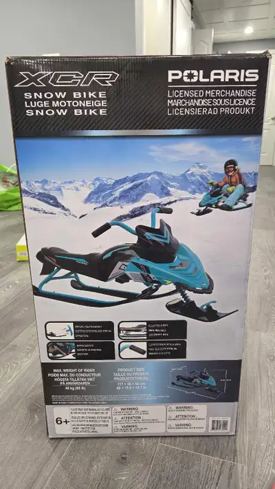 Brand new snow bike still sealed in original box. Asking 60 OBO