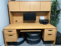 Large Office Desk & Hutch