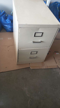 Full size two drawer office filing cabinet