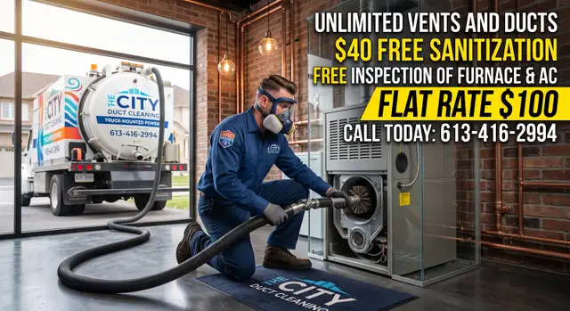 $100 Duct Cleaning Special (Unlimited Vents + FREE Sanitization