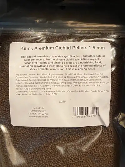 I have 4 different foods for cichlids. The price went up because of the tariffs. But still have it f...